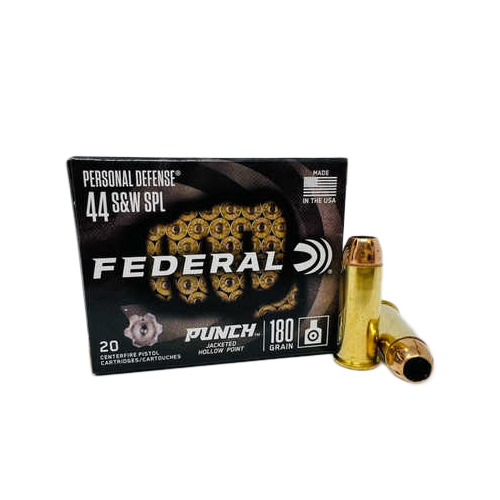 Federal Punch Personal Defense Ammunition 44 S&W Special 180 Grain Jacketed Hollow Point 20 Rounds